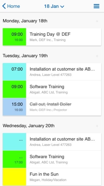 cleaning scheduling app