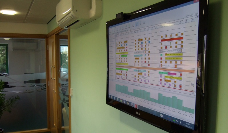 scheduling software screen