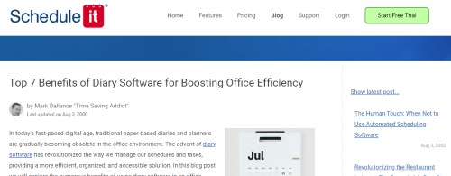 Benefits of Diary Software for Boosting Office Efficiency