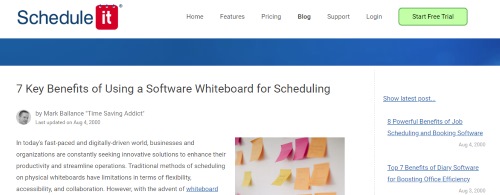 Key Benefits of Using a Software Whiteboard for Scheduling