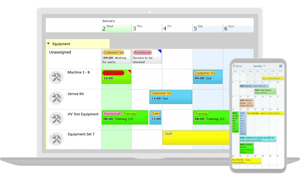 equipment scheduling software