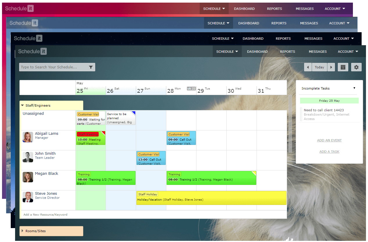 resource scheduling software image